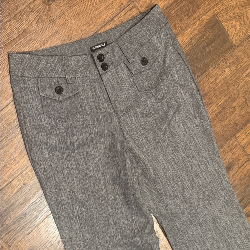 Flamingals High Rise Space Dye wide leg Pants. - Picture 4 of 12